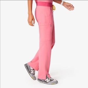 FIGS- Kade Cargo Scrub Pants Neon Pink